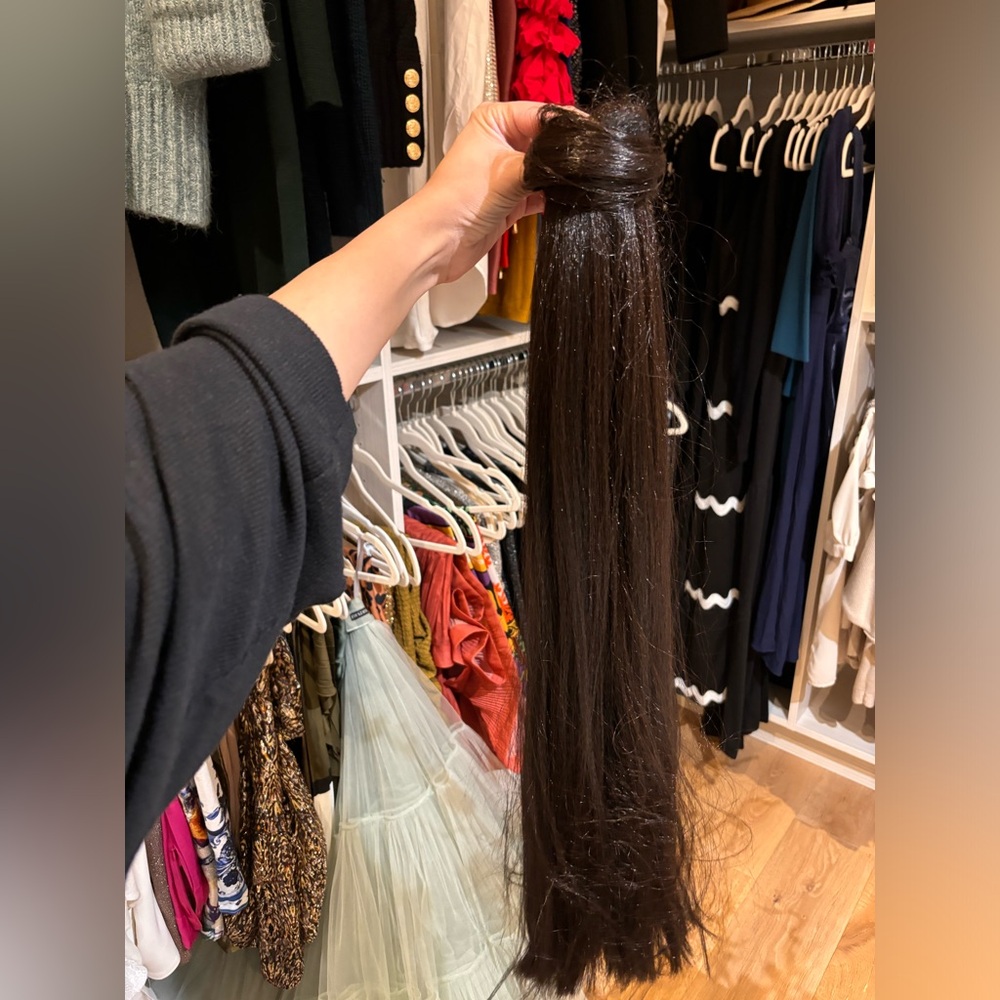 Dark Brown Ponytail Hair Extension- 25 inch